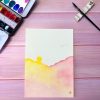 Aquarelle originale A5 Douceur