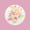 Aquarelle originale intuitive Fleurs libres