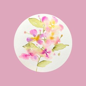 aquarelle-fleurs-libres-1 Aquarelle originale intuitive Fleurs libres
