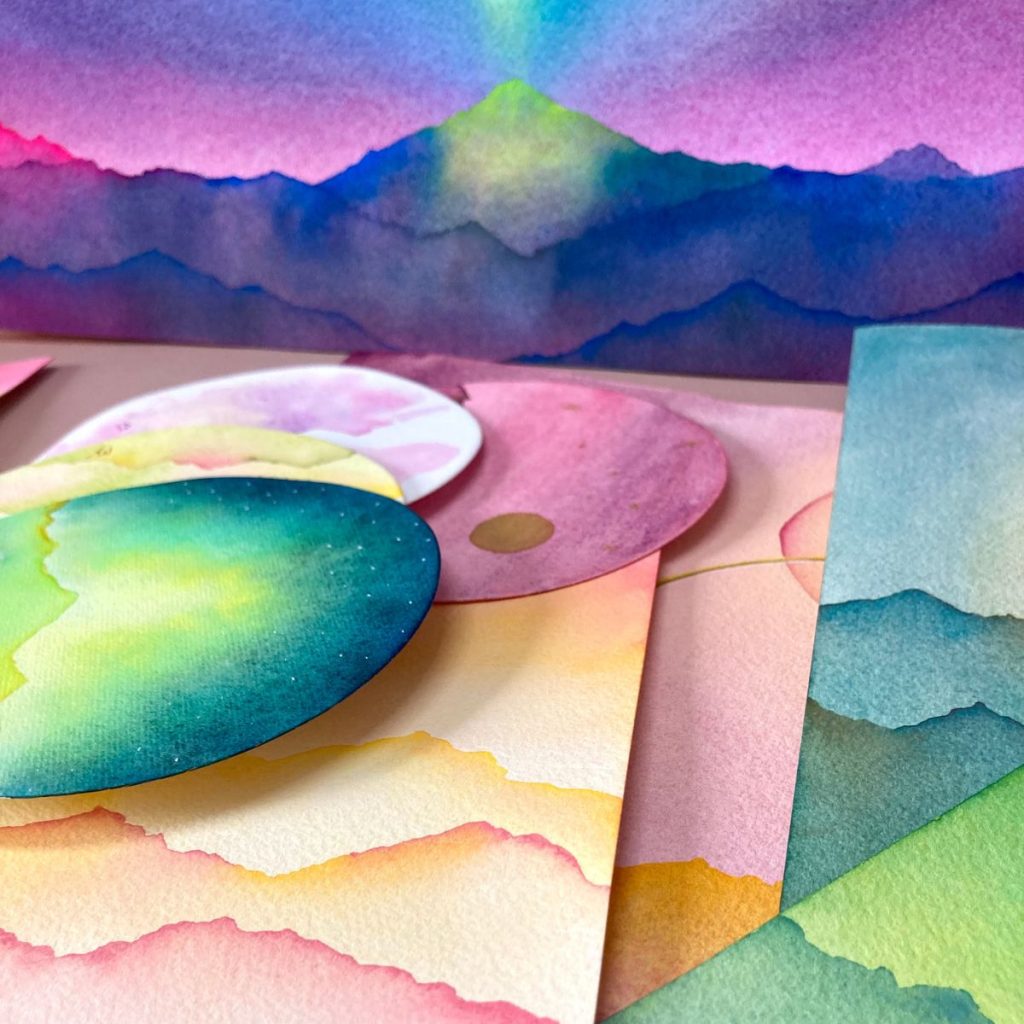 Aquarelles intuitives originales